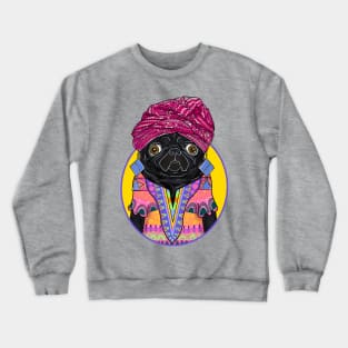 Black Pug Crewneck Sweatshirt